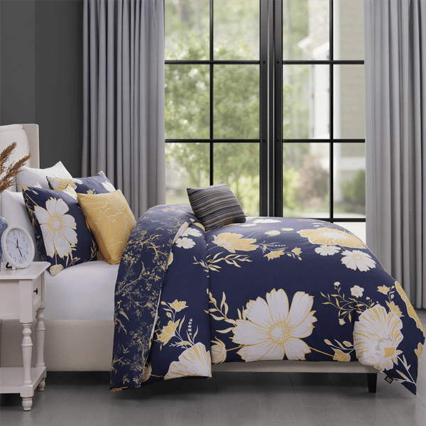 Bebejan® Sunglow Sateen 5pc. Reversible Comforter Set