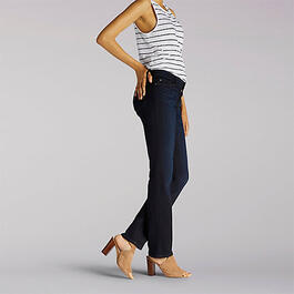Womens Lee® Flex Motion Straight Leg Jeans - Niagara