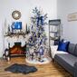 Northlight Seasonal 37in. Glittered Blue Fern Christmas Spray - image 2