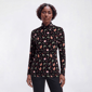 Womens Inner Circle Holiday Icon Turtleneck Tee - image 2
