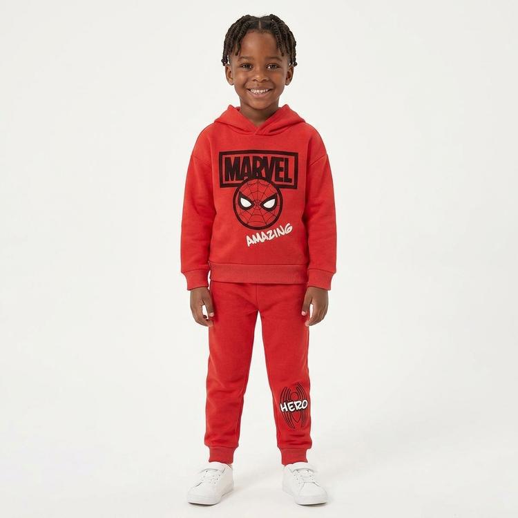 Boys (4-7) Marvel Spider-Man Fleece Hoodie & Pant Set