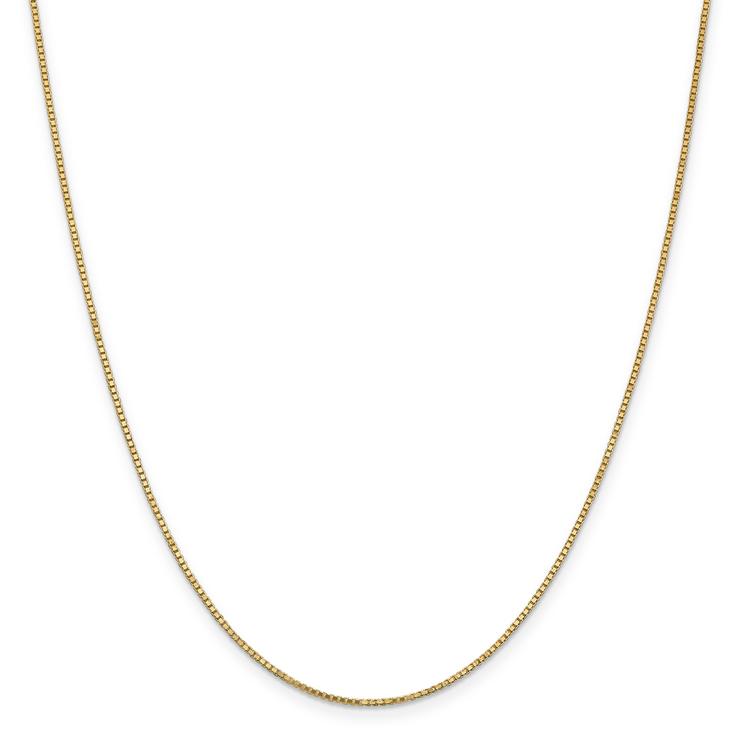 Gold Classics(tm) 1.1mm. 14kt. Gold Box Chain Necklace