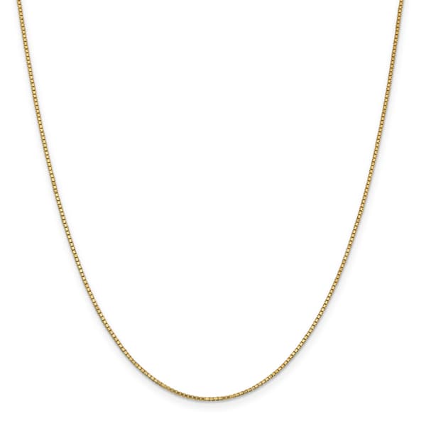 Gold Classics&#40;tm&#41; 1.1mm. 14kt. Gold Box Chain Necklace - image 