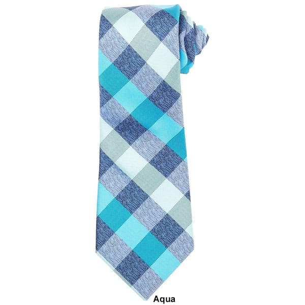 Mens John Henry® Char Plaid Tie