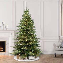 Puleo International 6.5ft. Pre-Lit Balsam Fir Christmas Tree