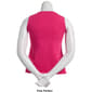 Womens Kasper Solid Double Layer Square Neck Tank - image 4