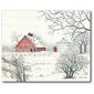 Courtside Market Winter Barn Wrapped Canvas Wall Art - image 1