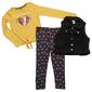 Girls &#40;7-12&#41; One Step Up 3pc. Sherpa Vest & Ribbed Legging Set - image 1