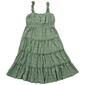 Girls &#40;7-16&#41; No Comment Smock Waist Tiered Maxi Dress - image 1