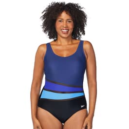 Womens Reebok Sunrise Color Block Halo One Piece Swimsuit