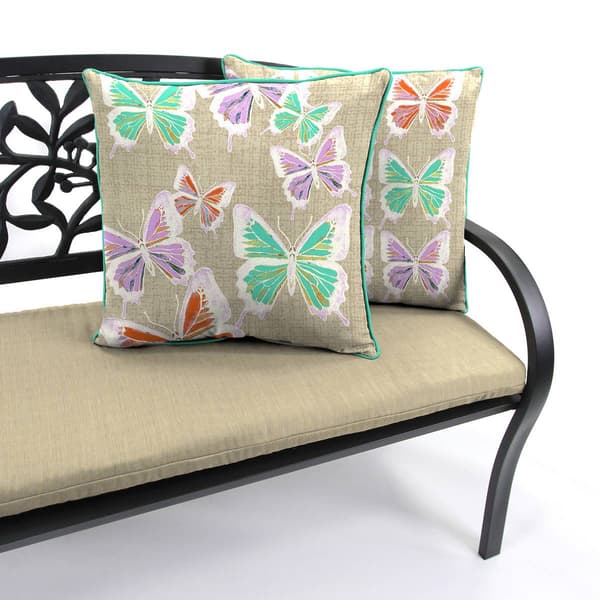 Jordan Manufacturing Butterfly Outdoor Throw Pillow