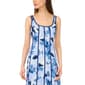 Womens MSK Sleeveless Floral Seam Down Linen Midi Dress - image 4