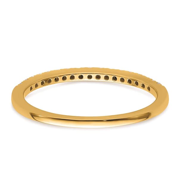 Pure Fire 14kt. Yellow Gold Lab Grown Diamond Wedding Band
