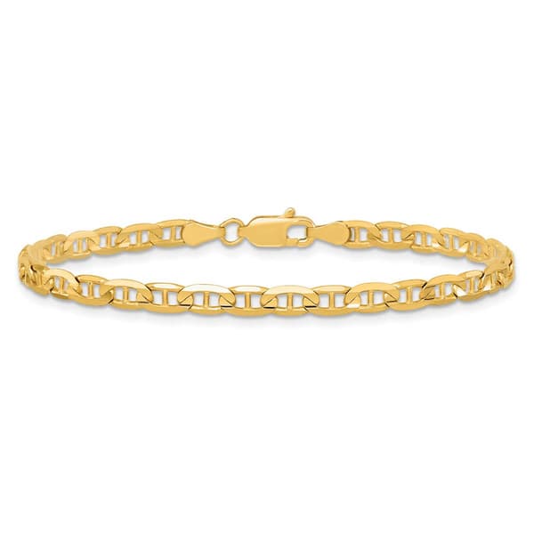 Gold Classics(tm)10kt. Gold 7in. Anchor Chain Link Bracelet - image 