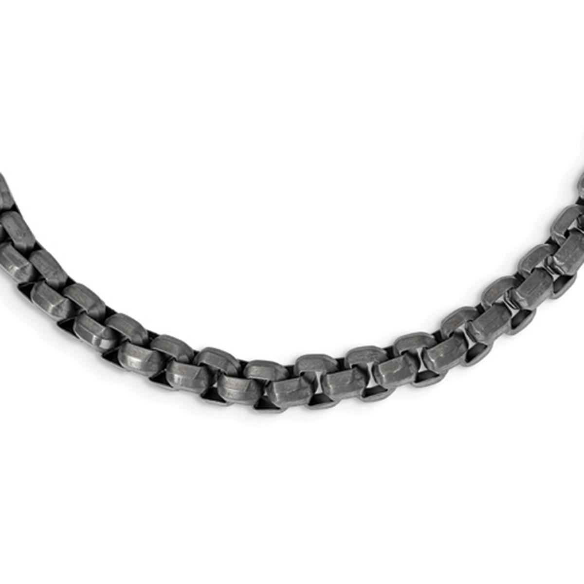 Mens Gentlemens Classics™ Gunmetal IP-Plated Box Chain...