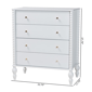 Baxton Studio Callison Spindle 4-Drawer Vertical Chest - image 10