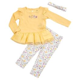 Baby Girl &#40;12-24M&#41; Baby Essentials 3pc. Floral Tunic Set