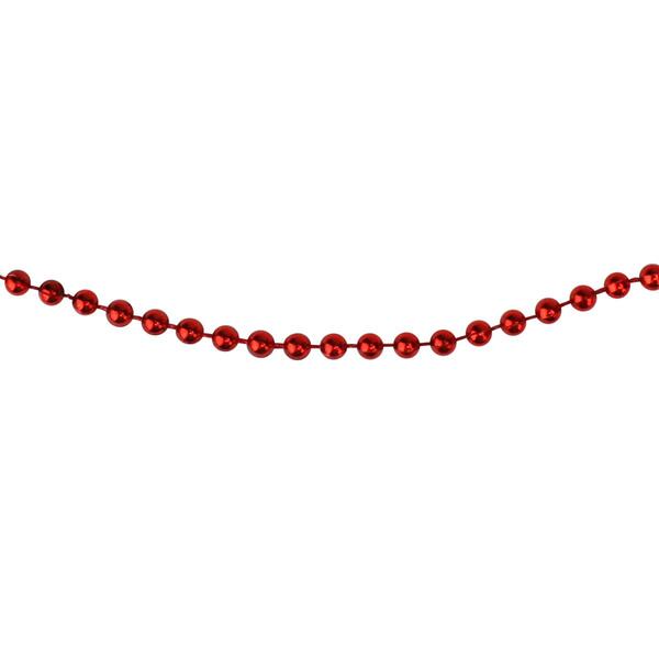 Northlight Seasonal Red Beaded Artificial Christmas Garland - image 