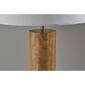 9th & Pike&#174; 26in. White Shade Natural Wood Cylinder Table Lamp - image 3