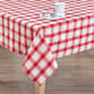 Red/White Plaid Tablecloth - image 1
