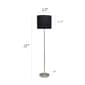 Simple Designs Brushed Nickel Drum Shade Floor Lamp - image 7