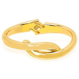 14kt. Gold Plated Hinge Intertwined Bangle Bracelet
