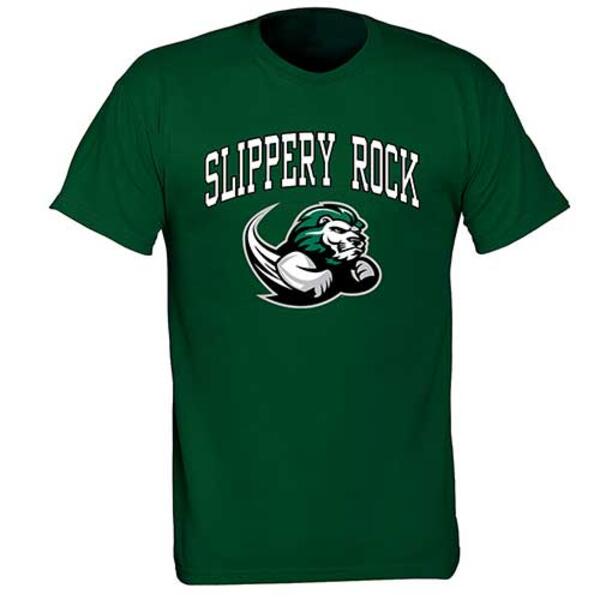 Mens Slippery Rock Pride Mascot Short Sleeve Tee - image 