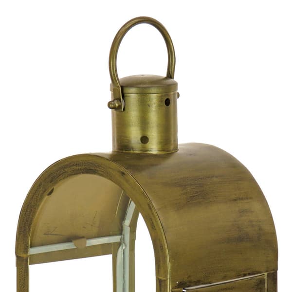 National Tree 28in. Large Arched Antique Bronze Candle Lantern