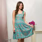 Womens 24/7 Comfort Apparel Sky Blue Fit & Flare Pocket Dress - image 5