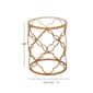 9th & Pike® Gold Contemporary Metal Accent Table - image 5