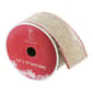 Northlight Beige & Red Solid Trim Wired Craft Christmas Ribbon - image 3