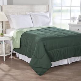 Ashley Cooper&#40;tm&#41; Solid Reversible Comforter-Dark/Light Green
