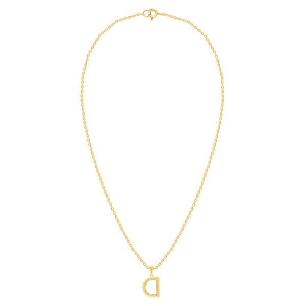 Nova Star® Gold-Plated Lab-Grown Diamond Initial D Pendant