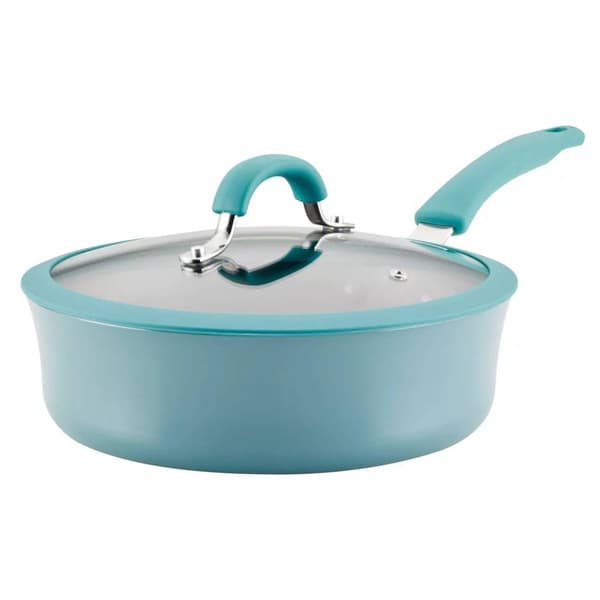 Rachael Ray Cook + Create 3qt. Aluminum Nonstick Saute Pan w/ Lid - image 
