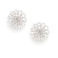 Gianni Argento White Diamond Cubic Zirconia Round Earrings - image 1
