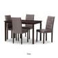 Baxton Studio Gardner Modern & Contemporary 5pc. Dining Set - image 2