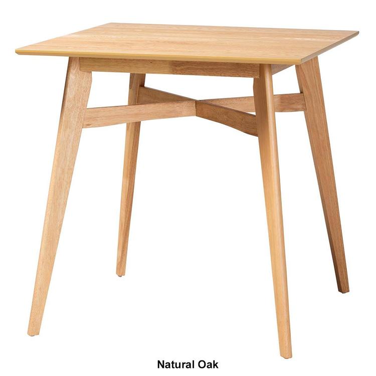 Baxton Studio Leena Mid-Century Modern Wood Pub Table