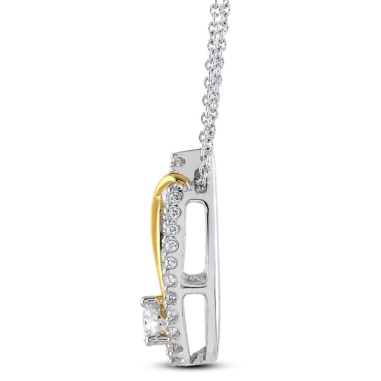 Nova Star® 1/4ctw. Lab Grown Diamond Teardrop Pendant