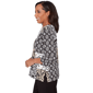 Womens Alfred Dunner Classics 3/4 Sleeve Geometric Blouse - image 4