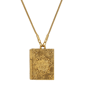 Symbols of Faith Gold-Tone Psalm 23:4 Bible Locket Necklace - image 1