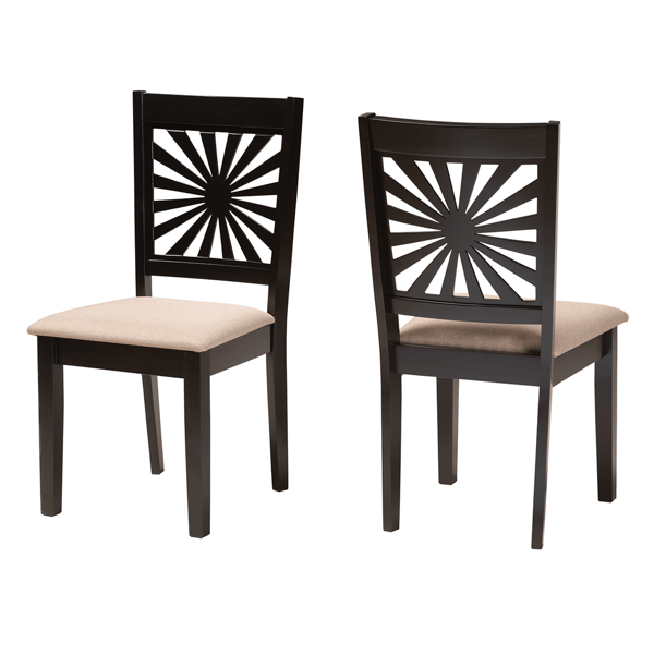 Baxton Studio Olympia Modern Wood Dining Chairs - Set of 2