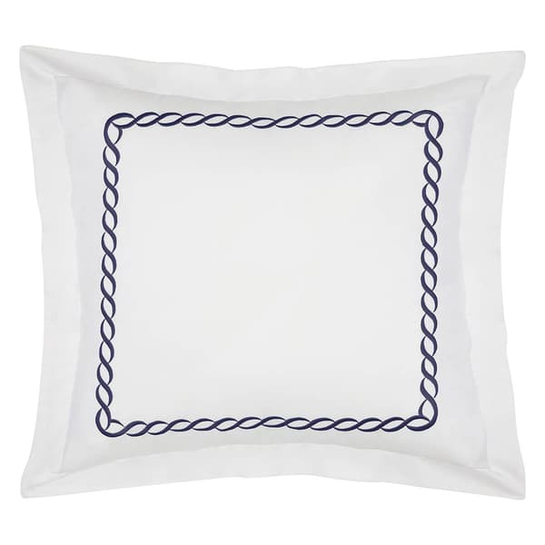 Cassadecor 300 TC Embroidered Cable Bedding Euro Sham Set