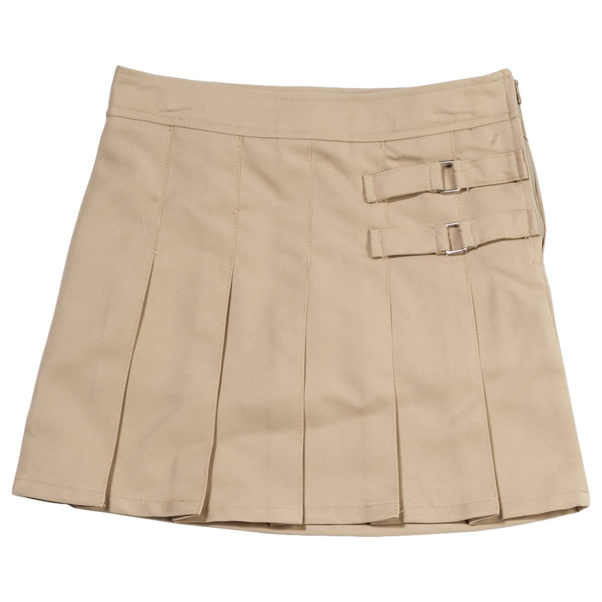 Girls (7-16) School Uniform Pull on Kick Pleat Skort