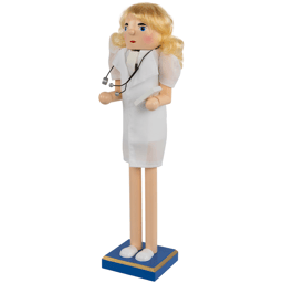 Northlight Nurse with Stethoscope Wooden Christmas Nutcracker