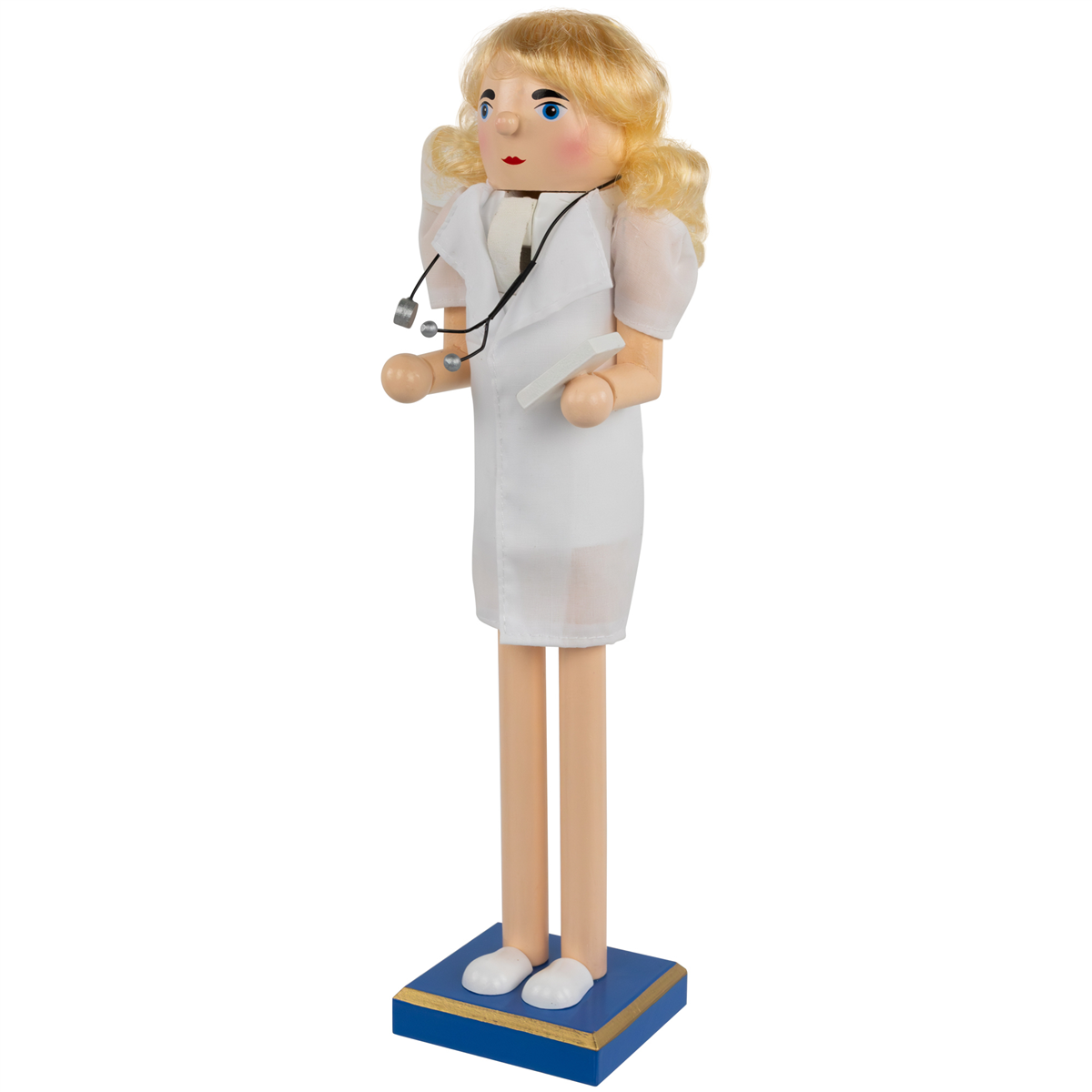 Northlight Nurse with Stethoscope Wooden Christmas Nutcracker