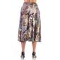 Womens 24/7 Comfort Apparel Paisley Pleated Midi Skirt - image 3