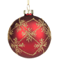 Northlight Burgundy Red Snowflake Glass Ball Christmas Ornament - image 5