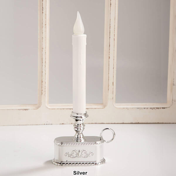 Battery Operated Gold Flameless LED Candle with Timer