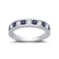 Nova Star(R) 1/5ctw. Lab Grown Diamond & Blue Sapphire Band Ring - image 1