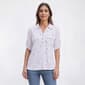 Womens Emily Daniels Roll Tab Elbow Sleeve Star Dot Blouse - image 1